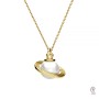 G0521-Pandant Inelele lui Saturn, Argint 925, pentru perle - 1 buc - bijuterii personalizate din argint | simoshop