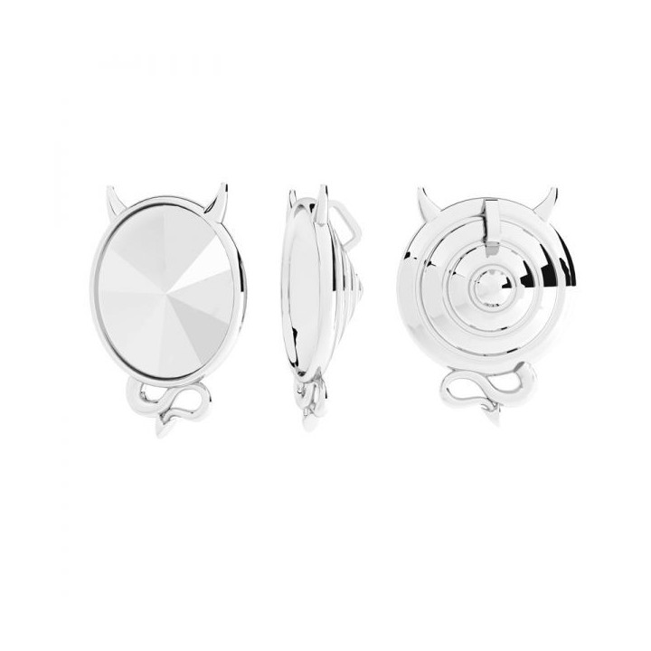 copy of G0797-Pereche tortite cercei Stanga-Dreapta Devil pentru Swarovski 1122 de 6MM - bijuterii personalizate din argint | si