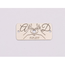 copy of E1985 G Link Ag 925 Carte deschisa "Cea mai buna profesoara" 18x9mm, 0.4mm - bijuterii personalizate din argint | simosh
