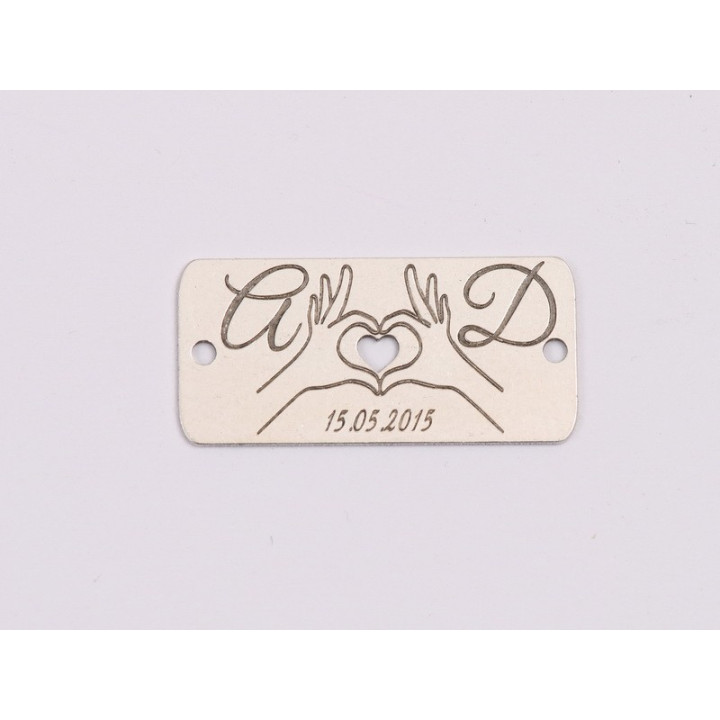 copy of E1985 G Link Ag 925 Carte deschisa "Cea mai buna profesoara" 18x9mm, 0.4mm - bijuterii personalizate din argint | simosh