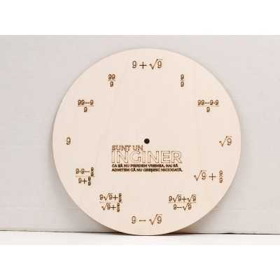 L1108 -Decupaj ceas formule matematice 30cm - 1 buc - bijuterii personalizate din argint | simoshop