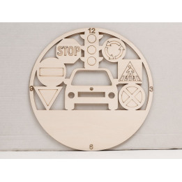 L1109 -Decupaj ceas semne de circulatie 30cm - 1 buc - bijuterii personalizate din argint | simoshop