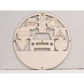 L1109 -Decupaj ceas semne de circulatie 30cm - 1 buc - bijuterii personalizate din argint | simoshop