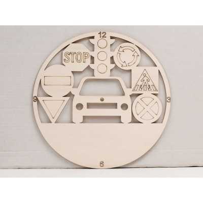 L1109 -Decupaj ceas semne de circulatie 30cm - 1 buc - bijuterii personalizate din argint | simoshop
