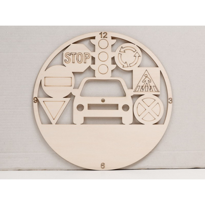 L1109 -Decupaj ceas semne de circulatie 30cm - 1 buc - bijuterii personalizate din argint | simoshop
