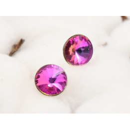 copy of Cercei lantisor 6mm cu cristal chaton, siam - 1 pereche - bijuterii personalizate din argint | simoshop