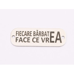 E1997 G Link Ag 925 Face ce vrEA 23x8mm, 0.5mm