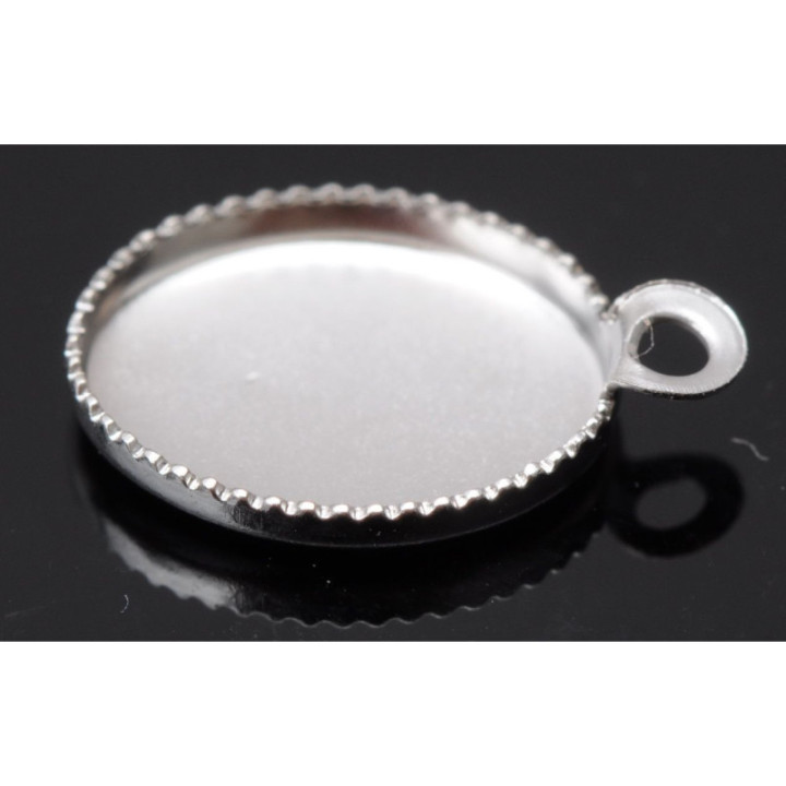 0944-SWAROVSKI ELEMENTS Settings Pendant Oval 10x8mm argintiu - bijuterii personalizate din argint | simoshop