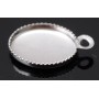 0944-SWAROVSKI ELEMENTS Settings Pendant Oval 10x8mm argintiu - bijuterii personalizate din argint | simoshop