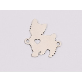 copy of F0020 Cercel din argint lacrima cu labuta 20x13mm 0.33mm 1 buc - bijuterii personalizate din argint | simoshop
