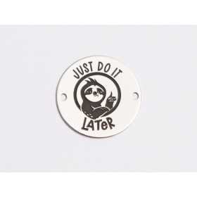Medalion argint 925 gravat Just Do It Later