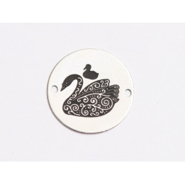E2009 GS Link Lebada stilizata Ag925 - bijuterii personalizate din argint | simoshop