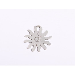 G1773 N -Charm soare din argint 925 17mm 1 buc - bijuterii personalizate din argint | simoshop