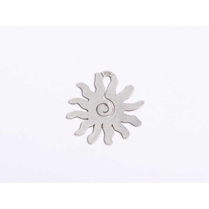 G1773-Charm soare din argint 925 17mm 1 buc - bijuterii personalizate din argint | simoshop