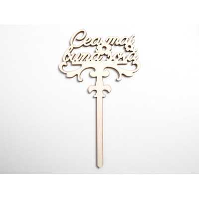 L1119-Topper lemn "Cea mai buna sora" 17x20cm 1buc - bijuterii personalizate din argint | simoshop