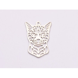 copy of F0020 Cercel din argint lacrima cu labuta 20x13mm 0.33mm 1 buc - bijuterii personalizate din argint | simoshop
