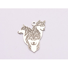 copy of F0020 Cercel din argint lacrima cu labuta 20x13mm 0.33mm 1 buc - bijuterii personalizate din argint | simoshop