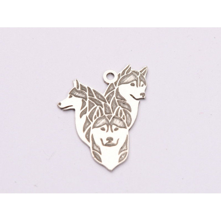 E2014 G Pandant Ag925 HuskyPack 14x18mm 0.5mm 1 buc - bijuterii personalizate din argint | simoshop