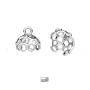 G0891-Agatatoare fagure pentru perle de 10mm - 1buc - bijuterii personalizate din argint | simoshop