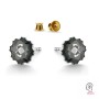 G0953-Tije pentru Swarovski jellyfish 2612 10mm 1 buc - bijuterii personalizate din argint | simoshop