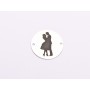 Bănuț cuplu îmbrățișat din argint 925 – romantic