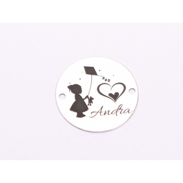 copy of E1985 G Link Ag 925 Carte deschisa "Cea mai buna profesoara" 18x9mm, 0.4mm - bijuterii personalizate din argint | simosh