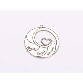 Pandantiv spiral cu nume personalizat argint 925
