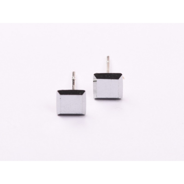 copy of Cercei lantisor 6mm cu cristal chaton, siam - 1 pereche - bijuterii personalizate din argint | simoshop