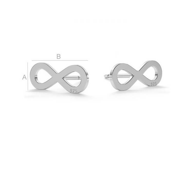 G0965-N-Tija INFINIT 12mm 0.5mm 1 buc - bijuterii personalizate din argint | simoshop
