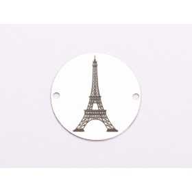 Bănuț Turnul Eiffel argint 925 | gravură laser Paris