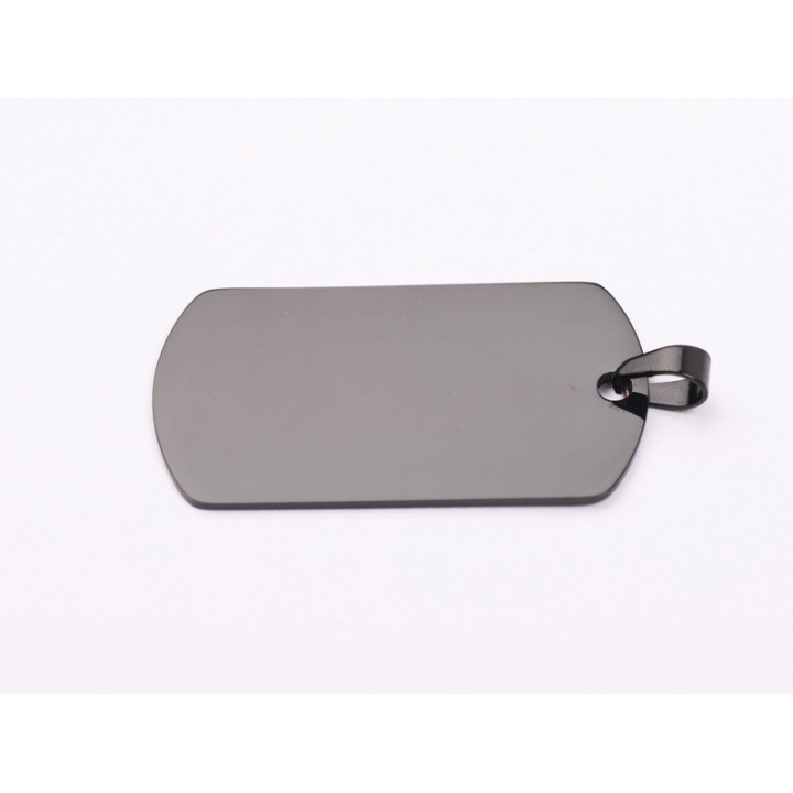 copy of C030-Dog Tag INOX 43x24mm cu agatatoare-1buc - bijuterii personalizate din argint | simoshop