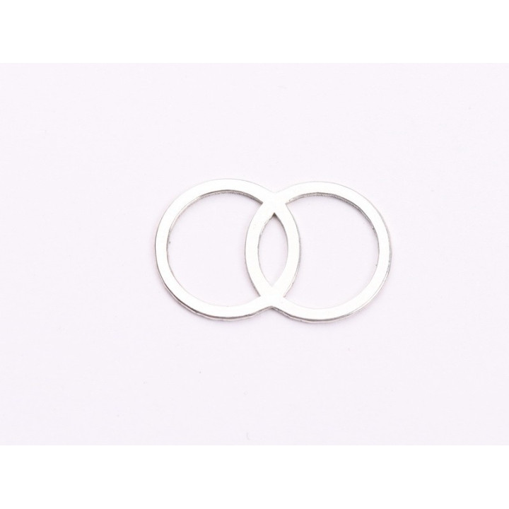 E2033 N Link cercuri simetrice Ag925 - bijuterii personalizate din argint | simoshop