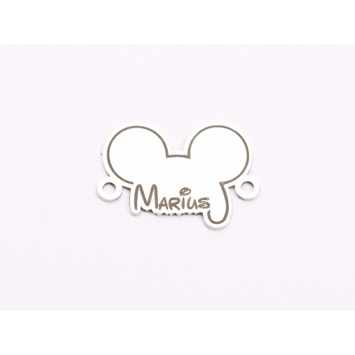 E2034 G Mickey personalizabil Ag925 - bijuterii personalizate din argint | simoshop