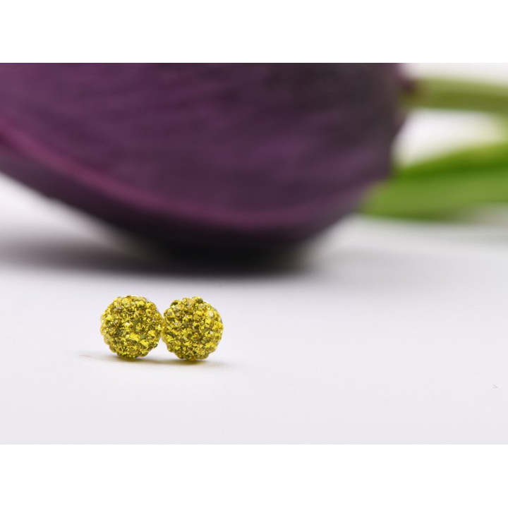 copy of Cercei 4.5mm cu Ceralun albastru si cristale sapphire - 1 pereche - bijuterii personalizate din argint | simoshop