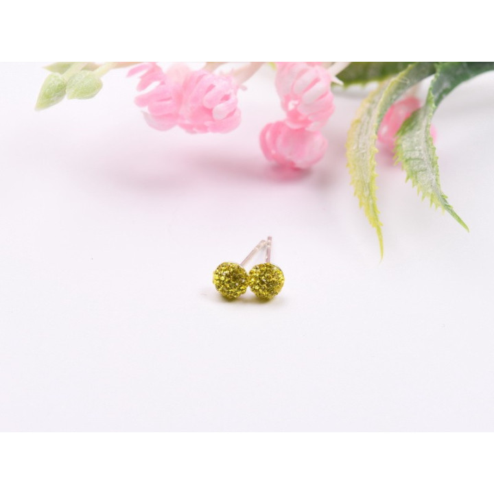 Cercei 4.5mm Citrine Sky  - 1 pereche - bijuterii personalizate din argint | simoshop