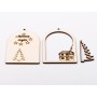 L1131-Glob 2 straturi 11x7.5cm Momente magice - 1 buc - bijuterii personalizate din argint | simoshop