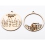 L1128-Glob 2 straturi 9x8 cm Winter2 - 1 buc - bijuterii personalizate din argint | simoshop