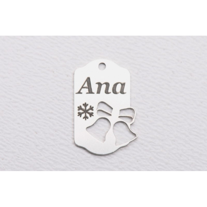 E2039 G Charm Clopotei personalizabil Ag925 - bijuterii personalizate din argint | simoshop