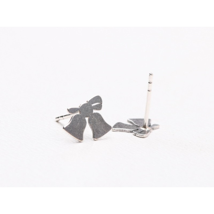 E2040 G Pereche cercei Ag 925 Clopotei 8x11mm, 0.5mm 1 buc - bijuterii personalizate din argint | simoshop