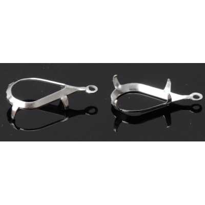 0950-SWAROVSKI ELEMENTS Settings Pear Pendant 10x6mm 1 bucla - bijuterii personalizate din argint | simoshop