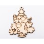 L1140-Bradut decorativ din lemn 11x9cm - 1 buc - bijuterii personalizate din argint | simoshop