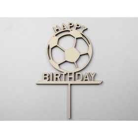 L1147-Topper lemn "Happy Birthday" minge 15x10cm 1buc - bijuterii personalizate din argint | simoshop