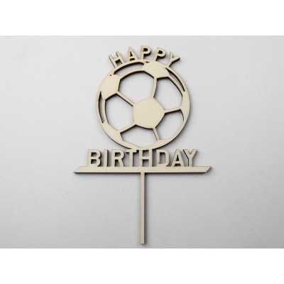 L1147-Topper lemn "Happy Birthday" minge 15x10cm 1buc - bijuterii personalizate din argint | simoshop