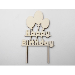 copy of L002-Topper lemn "La multi ani!" 23*10 1buc - bijuterii personalizate din argint | simoshop