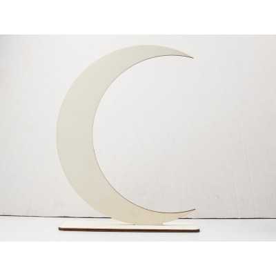 L1156-Blank semiluna cu suport 25cm - 1 buc - bijuterii personalizate din argint | simoshop