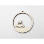 L1158-Glob Bradut pe masina 7.5x7cm - 1 buc - bijuterii personalizate din argint | simoshop