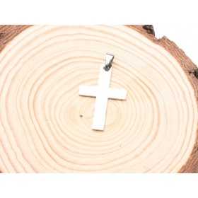 C017-Charm cruce inox cu agatatoare 1buc - bijuterii personalizate din argint | simoshop