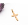 C018-Charm cruce inox auriu cu agatatoare 1buc - bijuterii personalizate din argint | simoshop