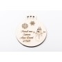 L1163-Glob Primul Craciun personalizabil, 10 cm 1 buc - bijuterii personalizate din argint | simoshop