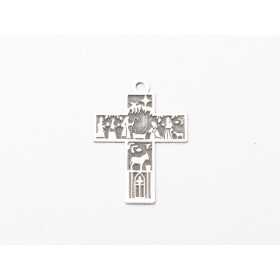 Cruce Nașterea Domnului argint 925, decupaj 28mm